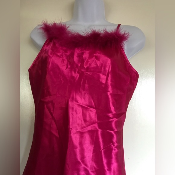 Moon Dance ,size S, 2piece Ensemble set , gown & coat , silky hot red color - Picture 13 of 16